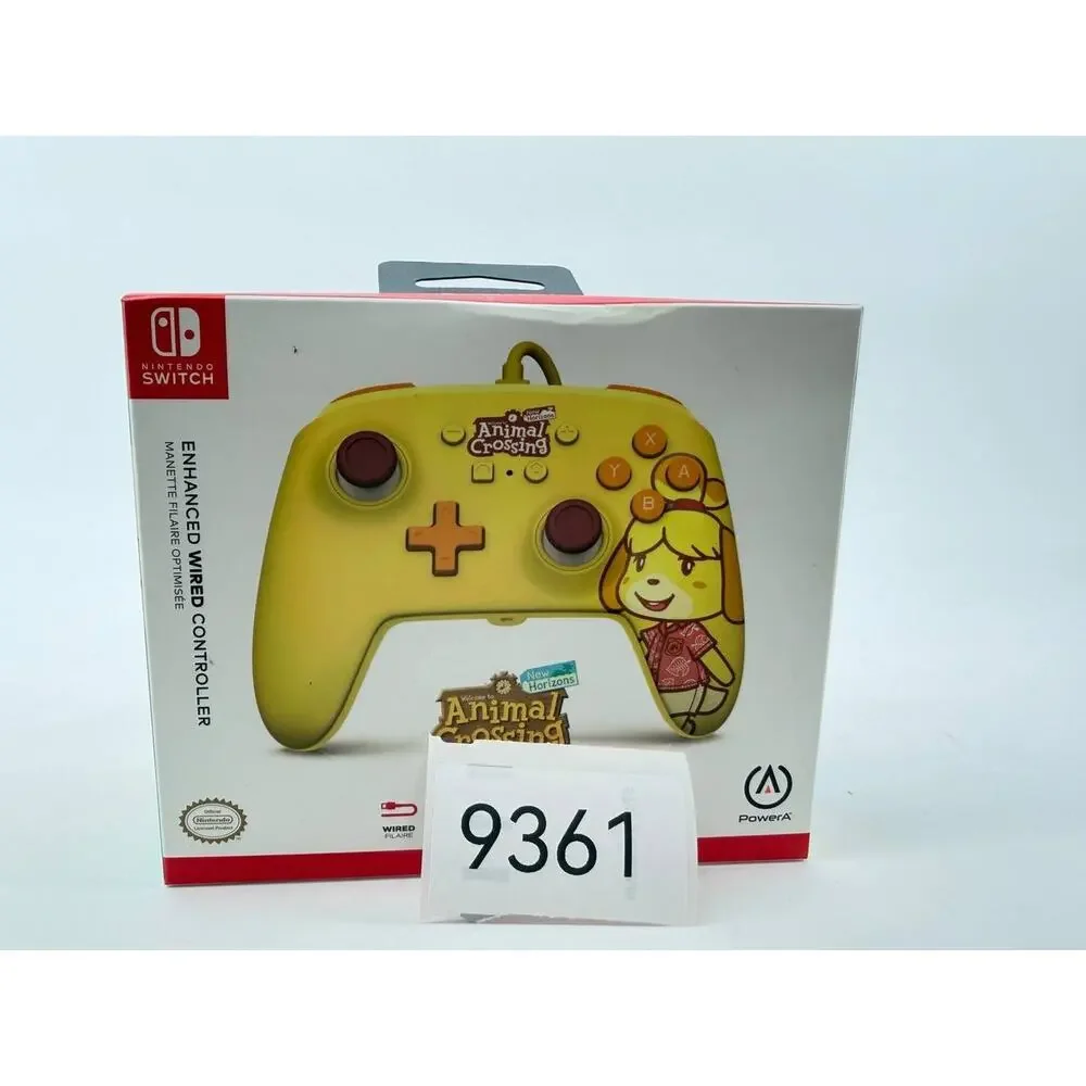 PowerA Animal Crossing Isabelle Enhanced Wired Controller Nintendo Switch New